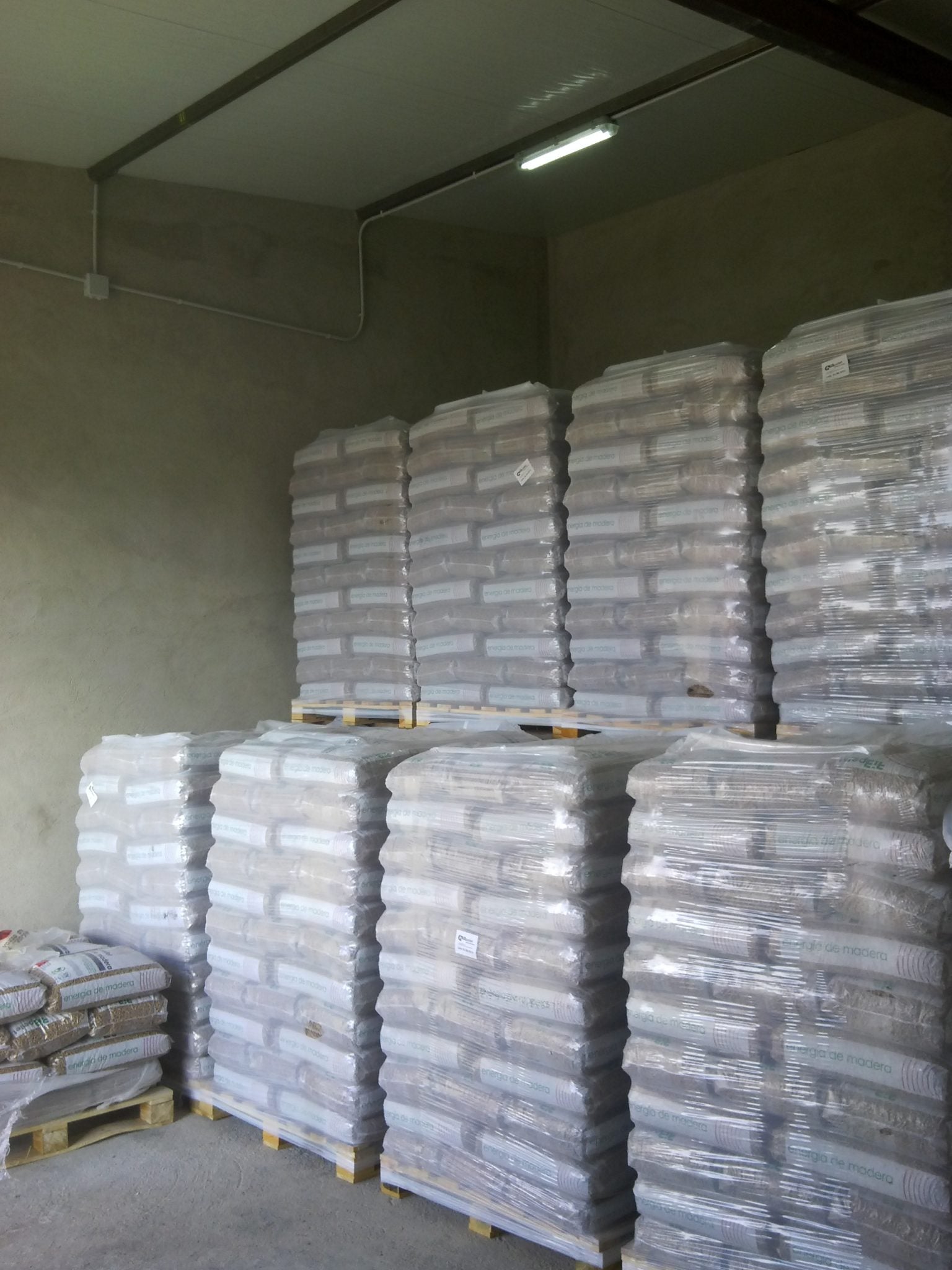 cyl pellet palet de 100 sacos