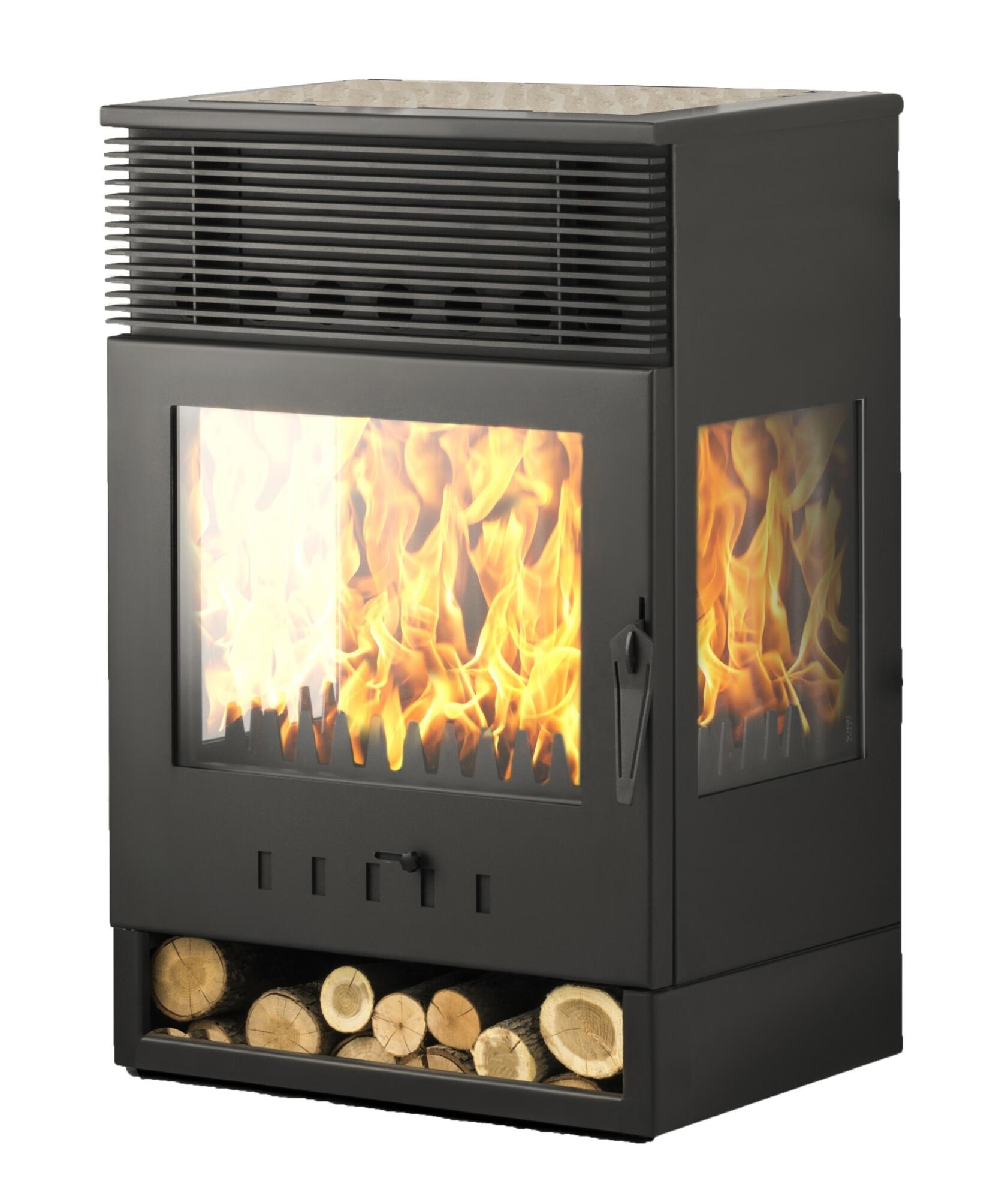 Estufa de leña Tokio ventilada 10kW