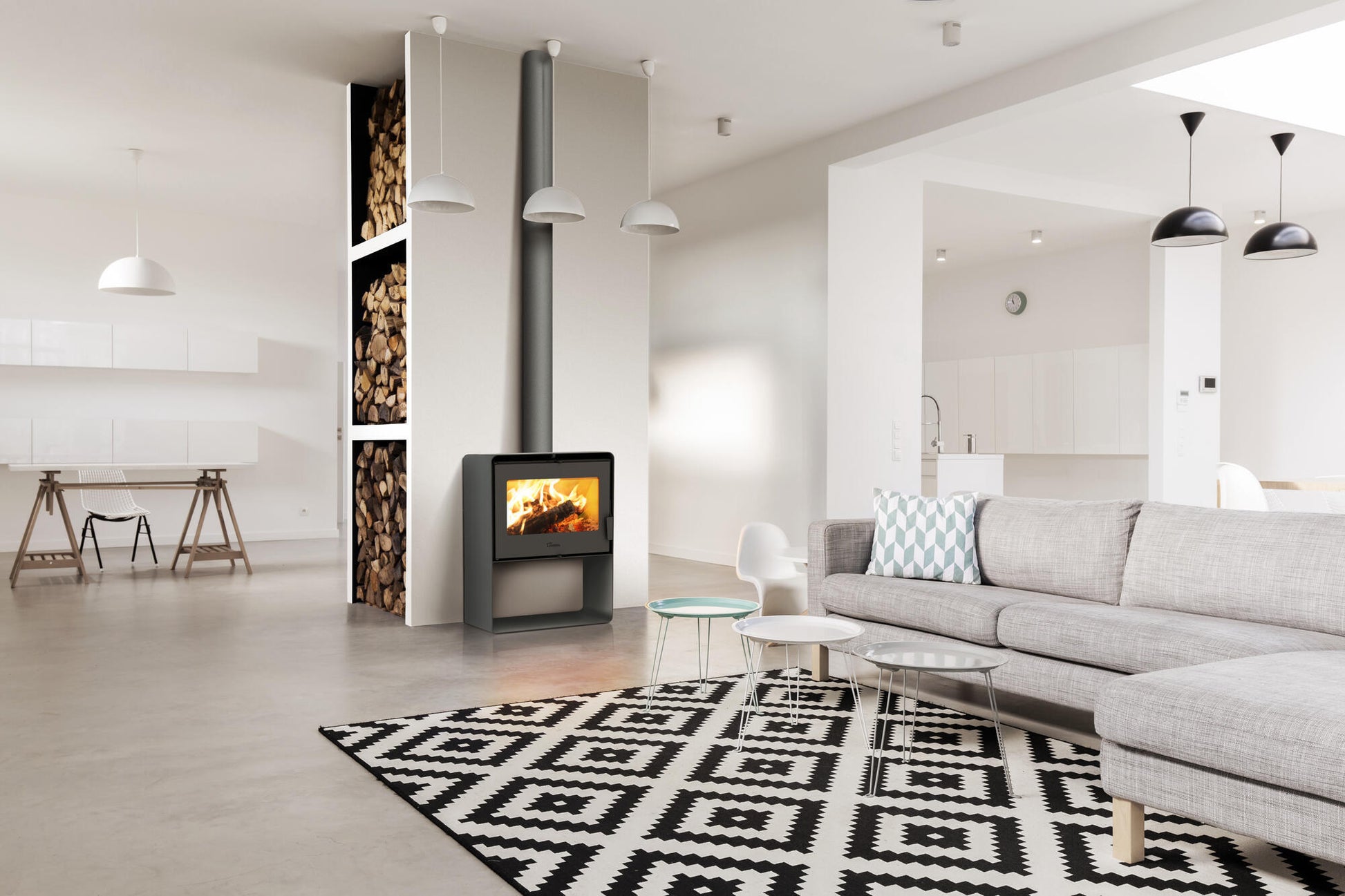 Estufa de leña LACUNZA Ocean 600 8,5 kw