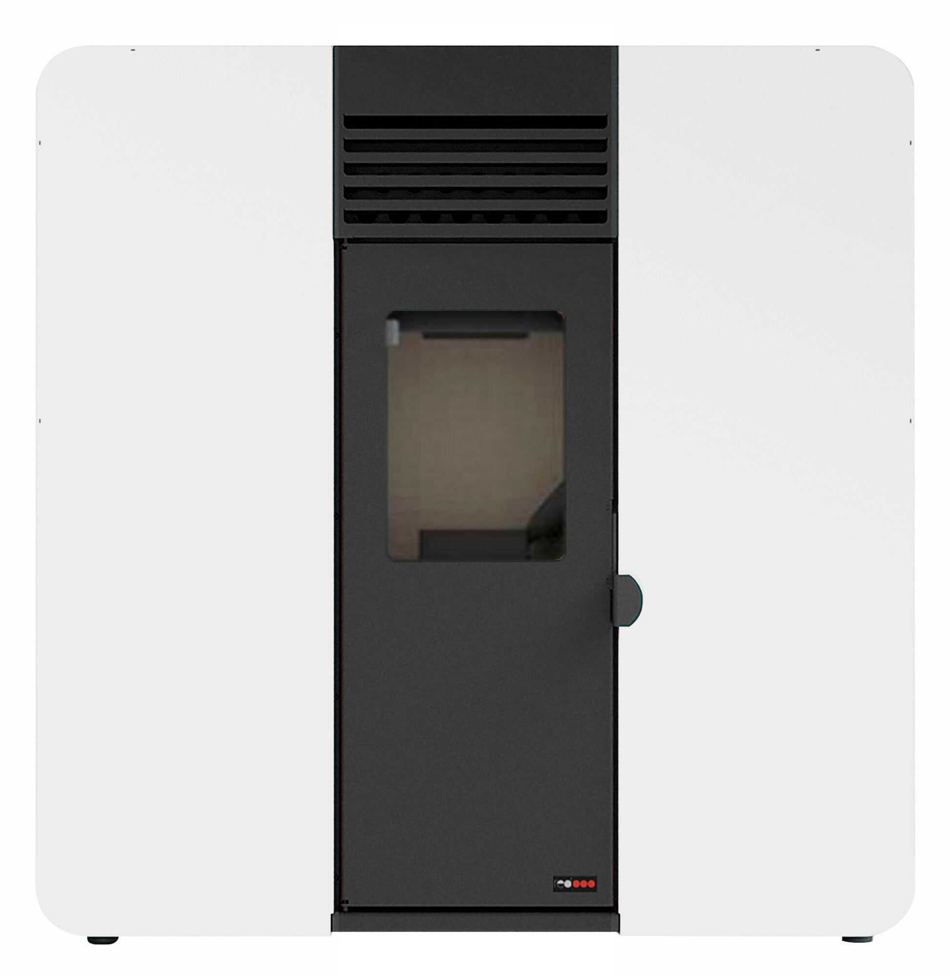 Estufa de pellet canalizable REDPOD First Advance Slim 8 kW blanca