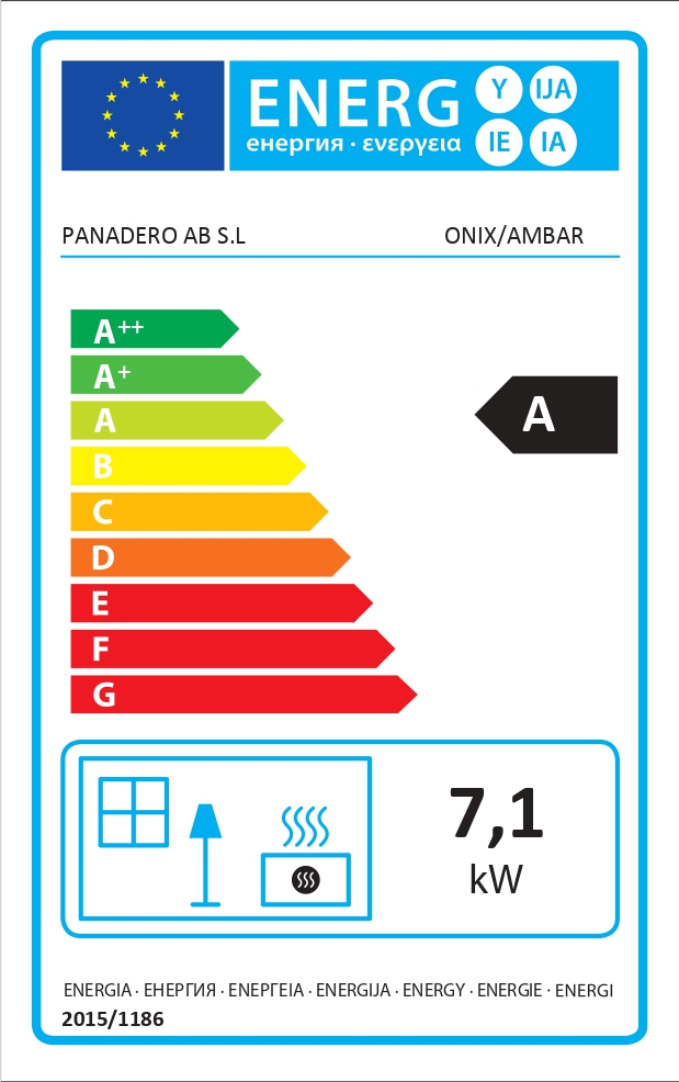 Estufa de leña PANADERO Onix 7.1KW