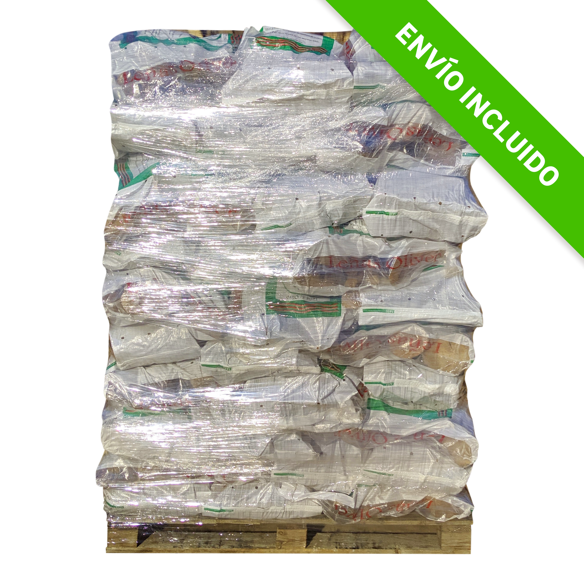 Palet de leña de olivo LEÑAS OLIVER de 840 kg